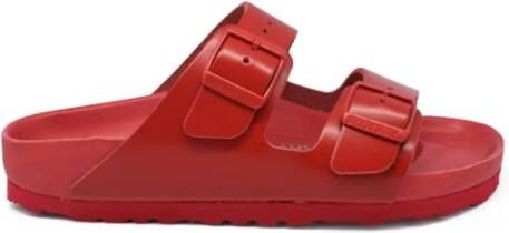 Valentino Garavani Rode Leren Arizona Slippers Red Heren