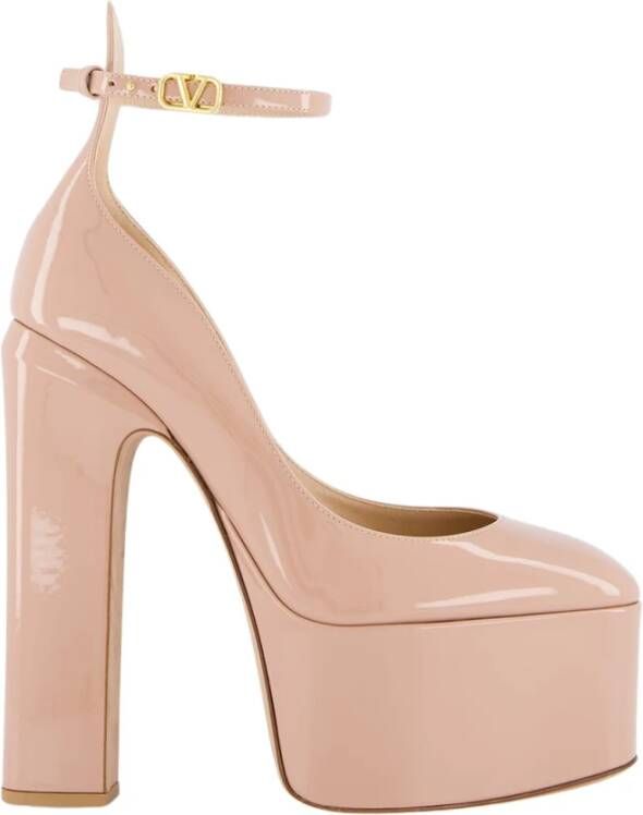 Valentino Garavani Rose Cannelle Platform Pumps Pink Dames