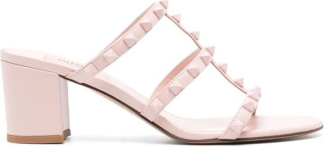 Valentino Garavani Rose Quartz Pink Rockstud Sandalen Pink Dames