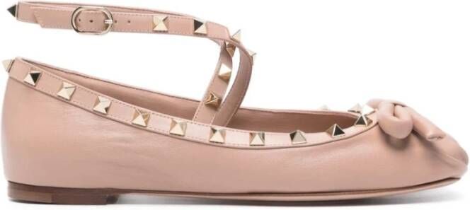 Valentino Garavani Roze Ballerina Schoenen voor Vrouwen Pink Dames