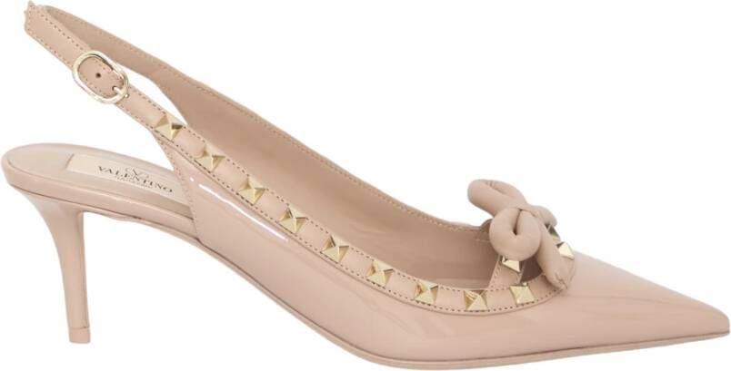 Valentino Garavani Roze Patent Leren Slingback Pumps Pink Dames