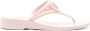 Valentino Garavani Roze Platte Schoenen VLogo Teenslipper Stijl Pink Dames - Thumbnail 1