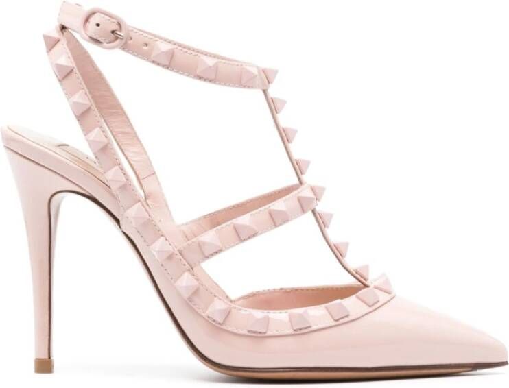 Valentino Garavani Roze Rockstud Kooi Hakken Pink Dames