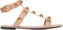 Valentino Garavani Roze Roman Stud Platte Sandalen Pink Dames - Thumbnail 1