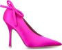 Valentino Garavani Roze Satijnen Pumps met Strikdetail Pink Dames - Thumbnail 1