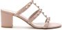 Valentino Garavani Slides Sandaal Zwart Wit Logo Pink Dames - Thumbnail 1