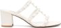 Valentino Garavani Slides Sandalen Zwart met Studs White Dames - Thumbnail 1