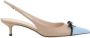 Valentino Garavani Slingback Pumps met VLogo Detail en Strik Beige Dames - Thumbnail 1