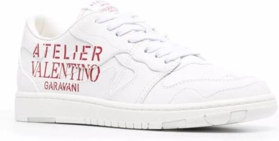 Valentino Garavani Witte Leren Sneakers Aw23 White