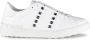 Valentino Garavani Witte Leren Sneakers met Stud Details White Heren - Thumbnail 1