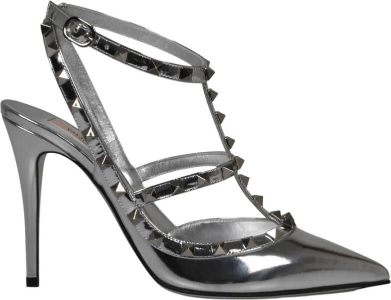 Valentino Garavani Rockstud Hakken Herfst-Winter 2024 Vrouwen Gray Dames