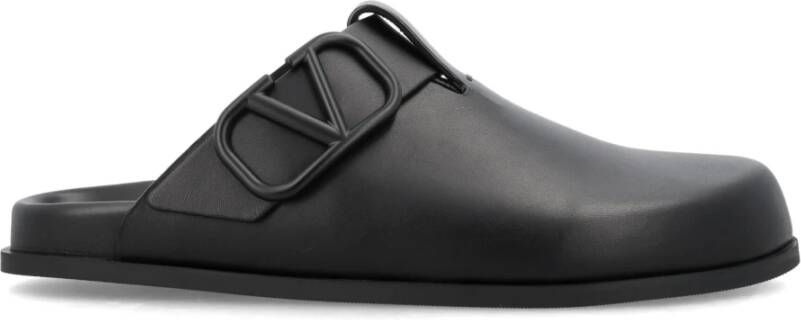 Valentino Garavani Stijlvolle Clog V Flats Black Heren