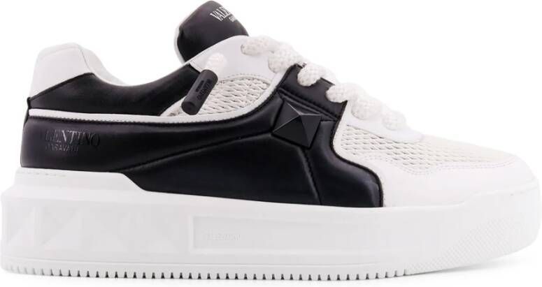 Valentino Garavani Stijlvolle leren sneakers met stud-detail White Heren