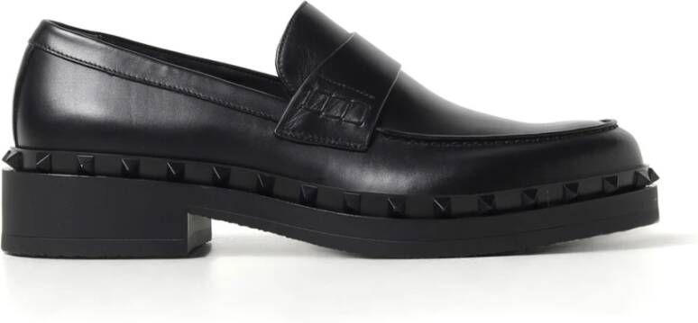 Valentino Garavani Stijlvolle Loafers voor Heren Black Heren