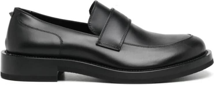 Valentino Garavani Stijlvolle Loafers voor Mannen Black Heren