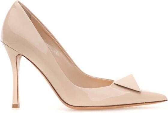 Valentino Garavani Stijlvolle Pumps met Uniek Design Beige Dames