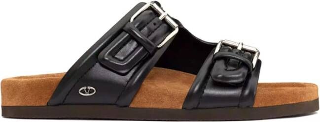 Valentino Garavani Stijlvolle Slide Sandalen Black Heren