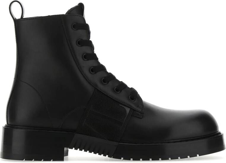 Valentino Garavani Stijlvolle Veterschoenen Black Heren