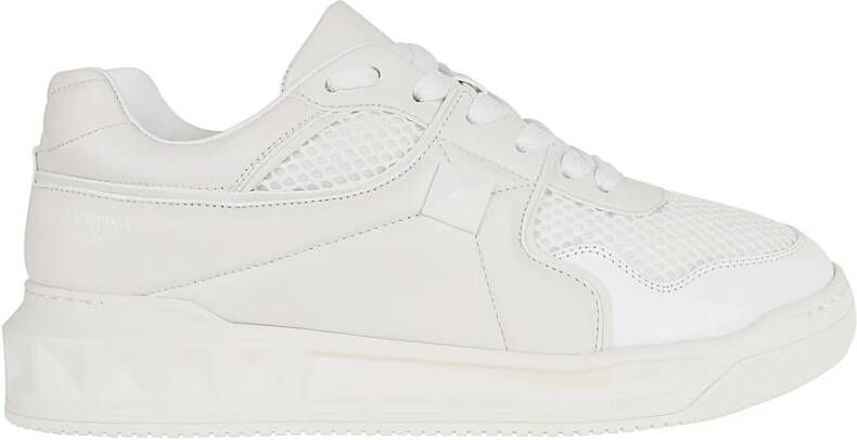 Valentino Garavani Stijlvolle Witte Sneaker One Stud White Heren