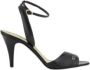 Valentino Garavani Stiletto leren sandalen met VLogo-plaatje Black Dames - Thumbnail 1