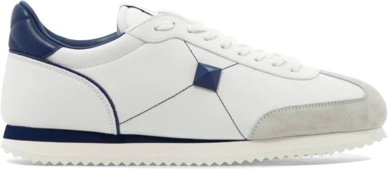 Valentino Garavani Stud Around Leren Sneakers White Heren