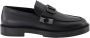 Valentino Garavani Studded Slip-On Leren Loafers Black Heren - Thumbnail 7