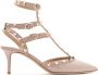 Valentino Garavani Studded Caged Pumps Beige Dames - Thumbnail 1