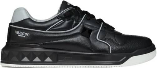 Valentino Garavani Eén Stud Lage Sneakers Black Heren