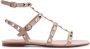 Valentino Garavani Studded Leren Sandalen Beige Dames - Thumbnail 1