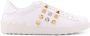 Valentino Garavani Studded Leren Sneakers White Heren - Thumbnail 1