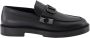 Valentino Garavani Studded Slip-On Leren Loafers Black Heren - Thumbnail 1