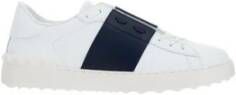 Valentino Garavani Witte Leren Sneakers met Rubberen Zool White Heren