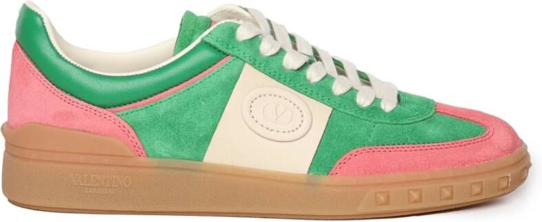 Valentino Garavani Suède sneakers met VLogo-detail Multicolor Dames