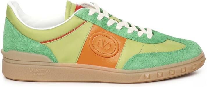 Valentino Garavani Suède Sneakers met VLogo Detail Multicolor Heren