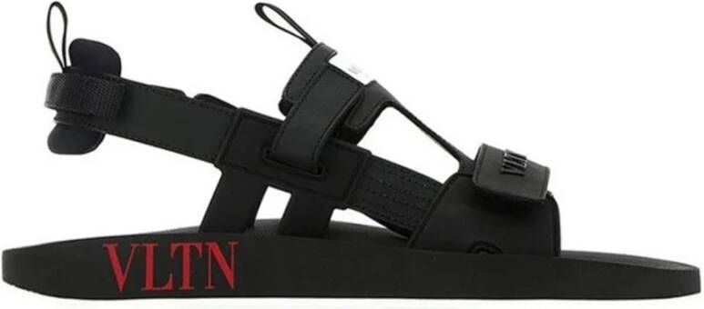 Valentino Garavani Vlnt Sandalen met Verstelbare Bandjes Black