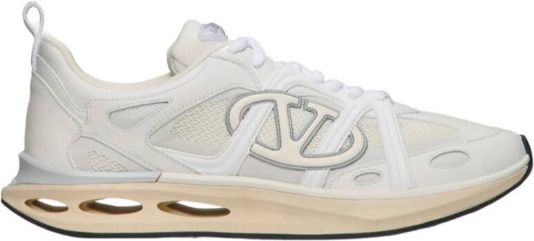 Valentino Garavani VLogo Easyjog Lage Leren Sneakers White Heren