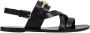 Valentino Garavani VLogo Gate Sandalen in Zwart Black Dames - Thumbnail 1