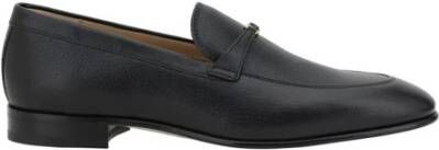 Valentino Garavani VLogo Plaque Leren Loafers Slip-On Design Black Heren