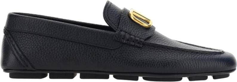 Valentino Garavani Vlogo Signature Loafers Schoenen Black Heren