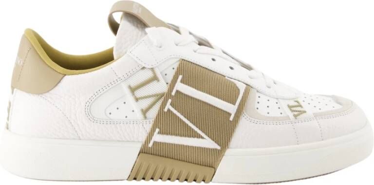 Valentino Garavani Ronde Leren Sneakers met Logo Linten Multicolor Heren