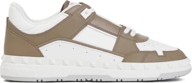 Valentino Garavani Witte Leren Sneaker Multicolor Heren