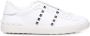 Valentino Garavani Rockstud Untitled Open Leren Sneakers White Heren - Thumbnail 8