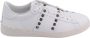 Valentino Garavani Witte Leren Sneakers Veters Rubberen Zool White Heren - Thumbnail 1