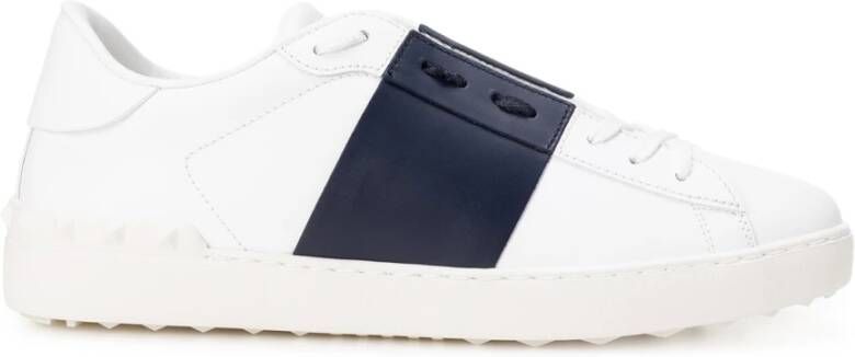 Valentino Garavani Witte Leren Sneakers White Heren