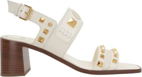 Valentino Garavani Witte leren VLogo sandalen White Dames