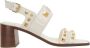 Valentino Garavani Witte leren VLogo sandalen White Dames - Thumbnail 1