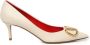 Valentino Garavani Witte puntige pumps met 7 cm hak Beige Dames - Thumbnail 1