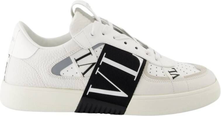 Valentino Garavani Witte Sneakers van Korrelig Leer White Heren