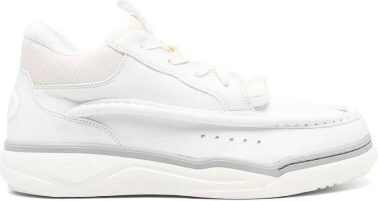 Valentino Garavani Witte Leren Sneakers VLogo Detail White Heren