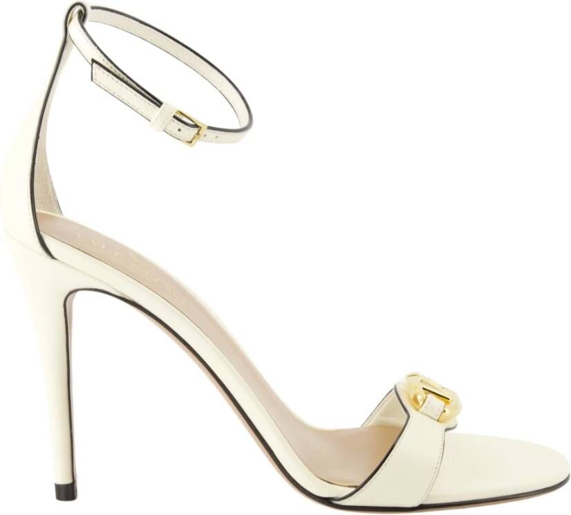 Valentino Garavani Witte VLogo hoge hakken sandalen White Dames